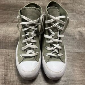 Converse Chuck Taylor All Star Lugged Olive High Top Shoes Size 7.5